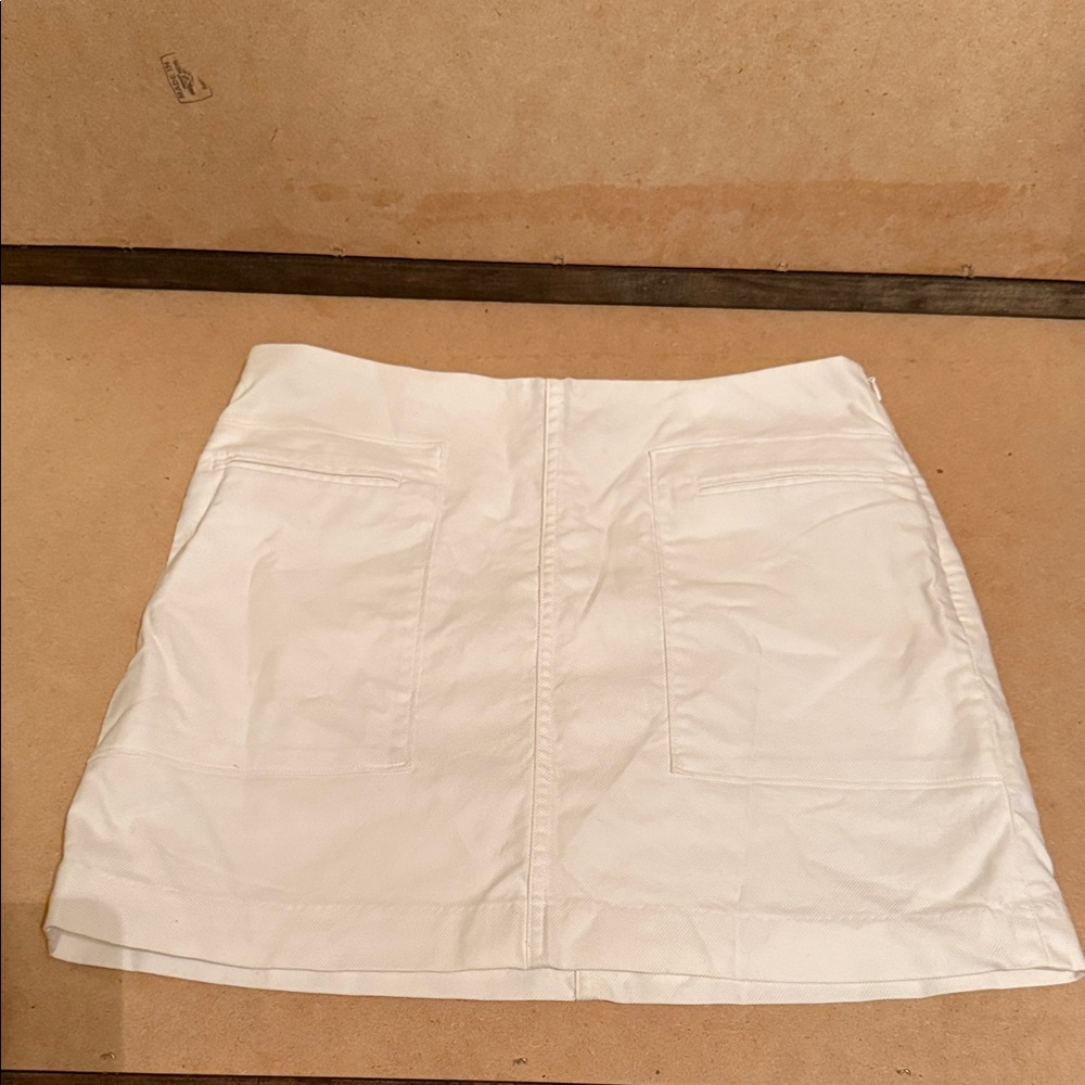 Banana Republic White Mini Skirt